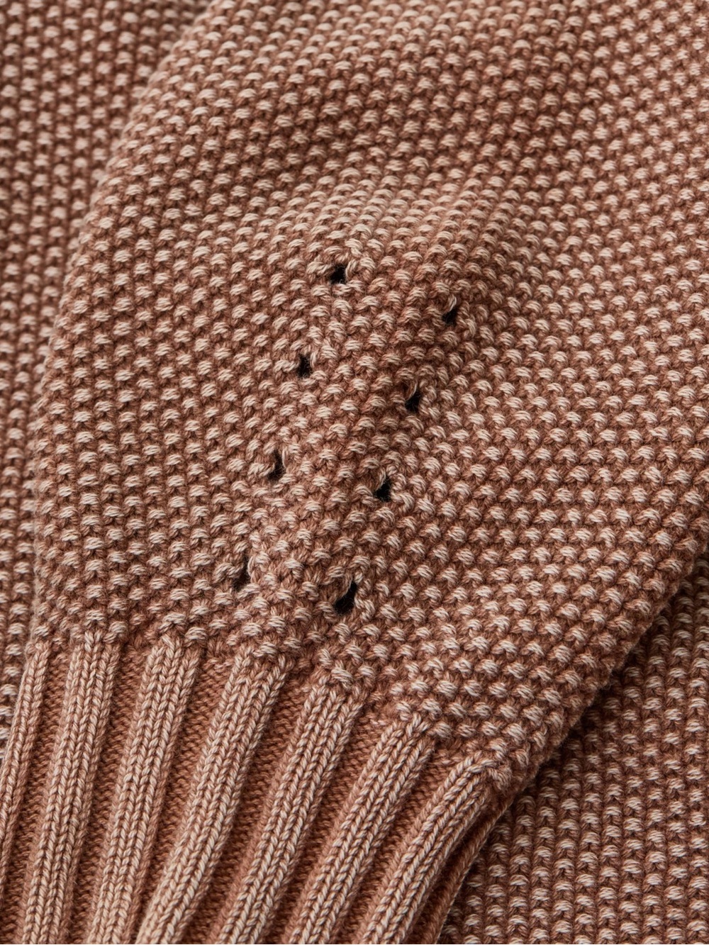 Aerie. Vintage Cotton V Neck Sweater. Horizon Brown. Size XS. - Picture 4 of 12